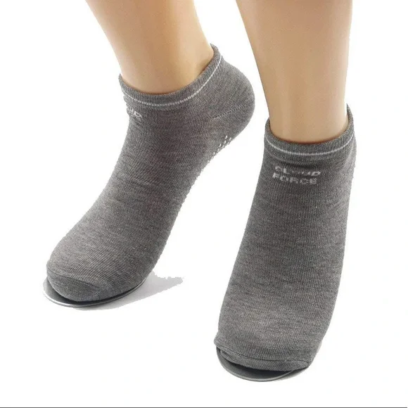 Cloud Force 10 Pack Gray Yoga Socks Barre Pilates - Picture 3 of 6